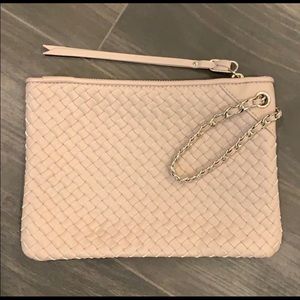 Banana Republic Dusty Mauve Woven Clutch